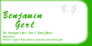 benjamin gerl business card